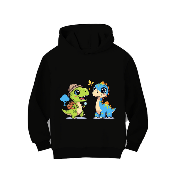 TWO LITTLE DINO HOODIE FLEECE