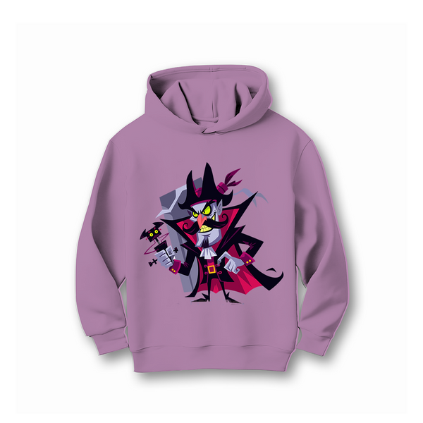 VILLAIN WITH A PIRATE-ESQUE HOODIE FLEECE