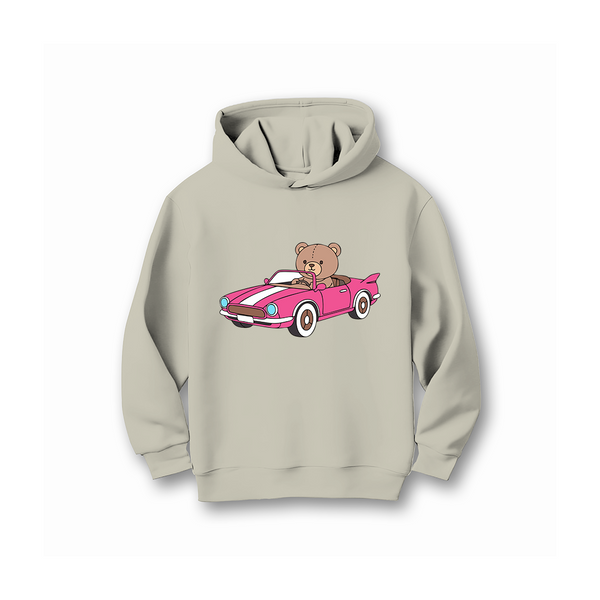 TEDDY IN CAR HOODIE FLEECE