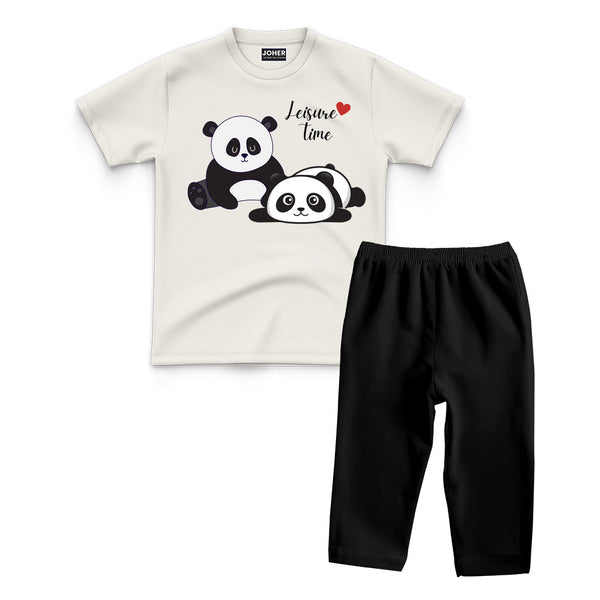 DTF PAJAMA SUIT - LAZY PANDA