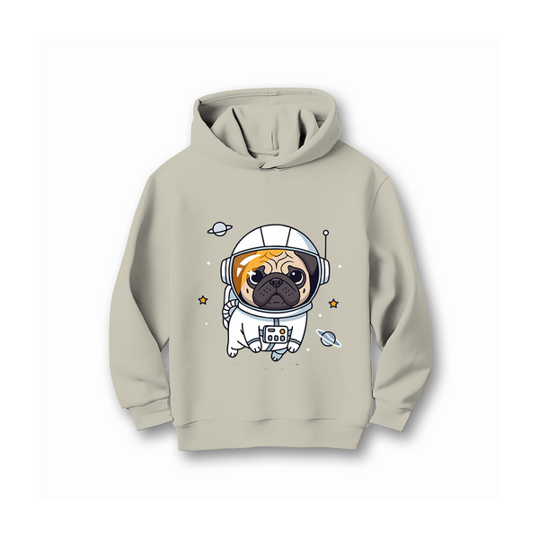 PUG IN THE SPACE HOODIE FLEECE