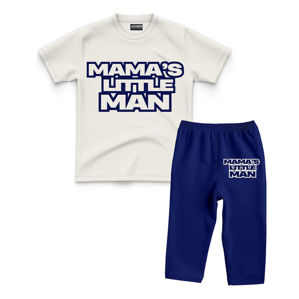 DTF PAJAMA SUIT - MAMA'S LITTLE MAN