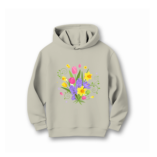 FLOWER HOODIE FLEECE