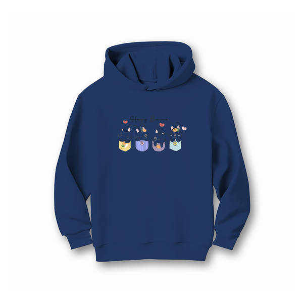 HAPPY BUNNIES HOODIE FLEECE